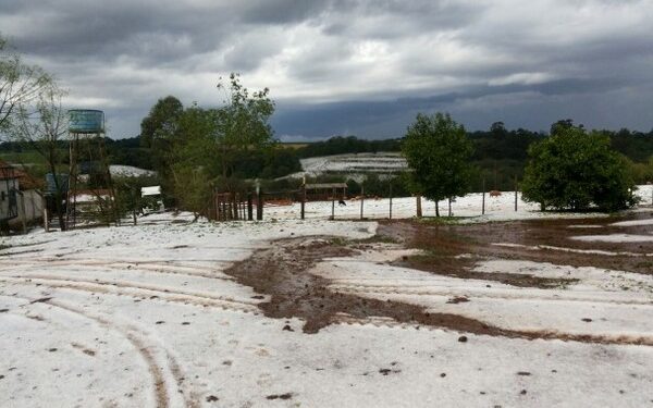 Granizo e vento forte causam danos em pontos isolados do RS