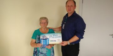 No sorteio de junho da Campanha Mãos Dadas com a Saúde, moradora do Bairro Canabarro é contemplada