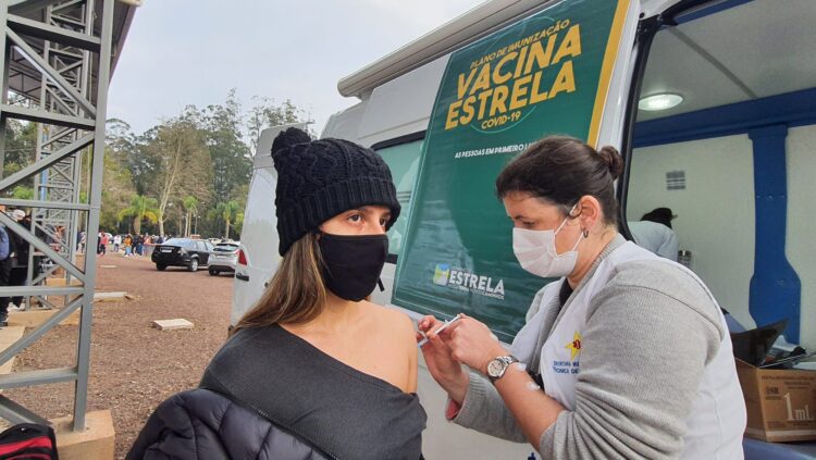 Vacinação: meta em Estrela é alcançar 85% nesta quarta