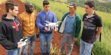 Drone é usado em Ibirubá para auxiliar agricultor a conservar o solo
