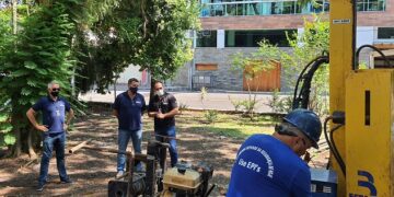 Terreno da futura sede do 40º BPM recebe primeiras operações