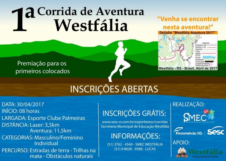 Inscrições para a 1ª Corrida de Aventura seguem abertas