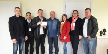 CPM da EMEF Leopoldo Klepker entrega recursos para o Hospital Ouro Branco