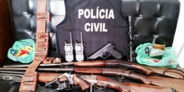 Polícia Civil prende em flagrante homem por posse irregular de arma de fogo em Estrela