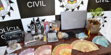 Operação Dinossauro é deflagrada em Guaporé para combater tráfico de drogas e associação para o tráfico