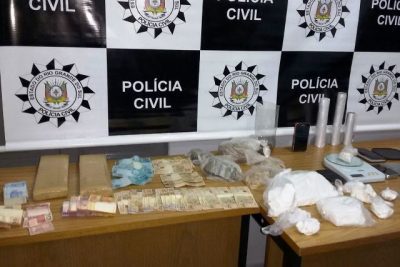 Polícia Civil apreende mais de cinco quilos de drogas em Encantado (Foto: Policia Civil)