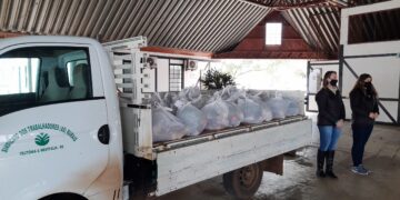 Alimentos da Agricultura Familiar são entregues à famílias em situação de vulnerabilidade social