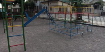 Brinquedos da Praça Matriz são revitalizados