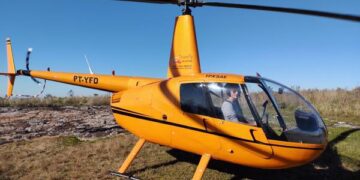Passeios de helicóptero: Estrela Multifeira vista de outro ângulo