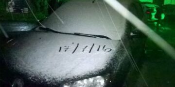 Massa de ar polar chegou com força e trouxe neve no Sul do Brasil