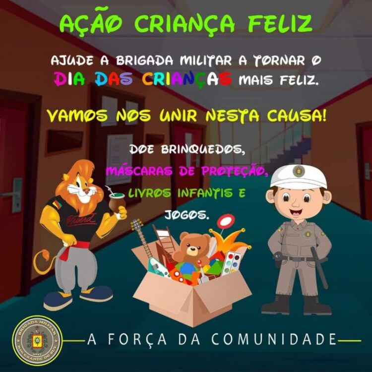 Brigada Militar realiza Ação Criança Feliz
