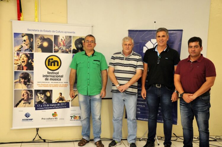 Festival Internacional de Música de Santa Cruz do Sul acontece nos dias 17, 18 e 19 de março