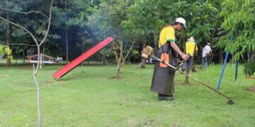 Município avança na limpeza das áreas verdes públicas