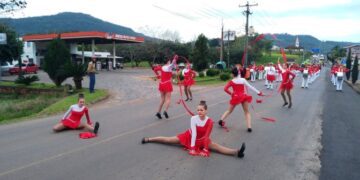 Banda Marcial da EMEF Gonçalina participa de Desfile Cívico da cidade de Forquetinha