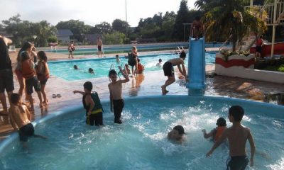 Colônia de Férias ofereceu banho de piscina aos participantes (Foto: Divulgação)