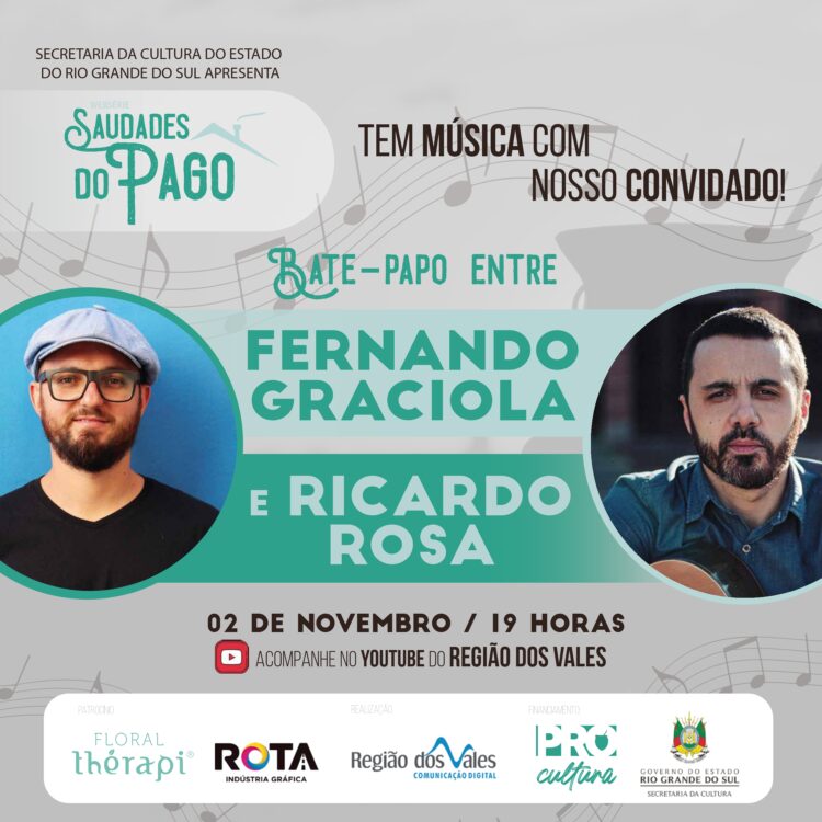 Episódio quatro do Saudades do Pago traz o baterista Ricardo Rosa