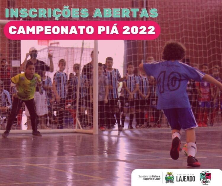 Inscrições para 33ª edição do Campeonato Piá de Futsal de Lajeado estão abertas até 11/03