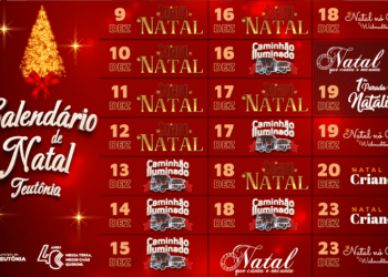 Teutônia divulga Calendário de Natal