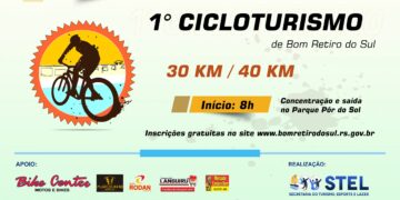 Bom Retiro do Sul promove 1º CicloTurismo dia 28 de novembro