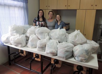 Cinco mil toneladas de alimentos foram doados no Natal das Águas (Foto: Fernando Dias)