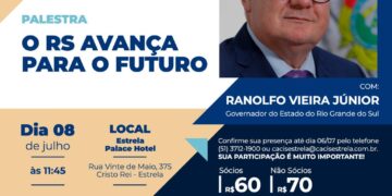 Governador do Estado palestrará na próxima reunião-almoço da Cacis