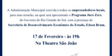 Taquari recebe Edson Brum em palestra sobre programa Juro Zero