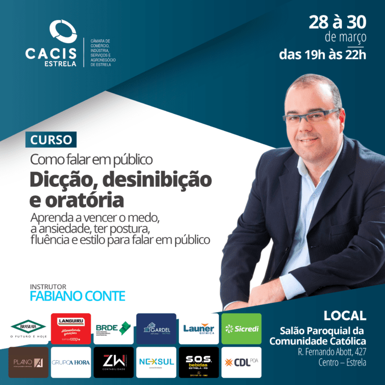 Cacis oferece curso de Dicção, Desinibição e Oratória