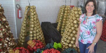 Projeto “Seus litros valem livros” enfeita Muçum para o Natal