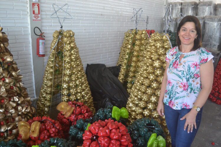Projeto “Seus litros valem livros” enfeita Muçum para o Natal