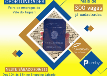 Mais de 300 vagas de emprego já estão cadastradas no Vitrine de Oportunidades