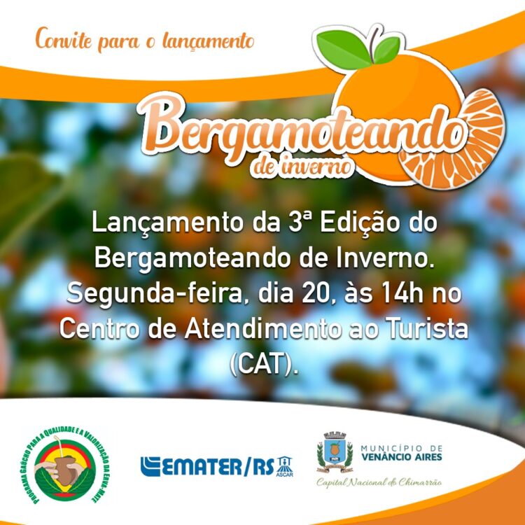3ª edição do Bergamoteando foi lançado no CAT