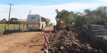 Obras na ERS-129 avançam
