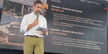 Governador Eduardo Leite anuncia em Estrela os recursos do Avançar na Saúde