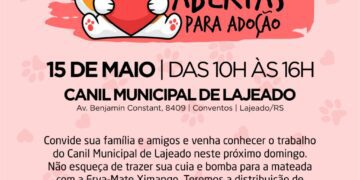 Canil Municipal abre as portas para evento de adoção no domingo, 15/05
