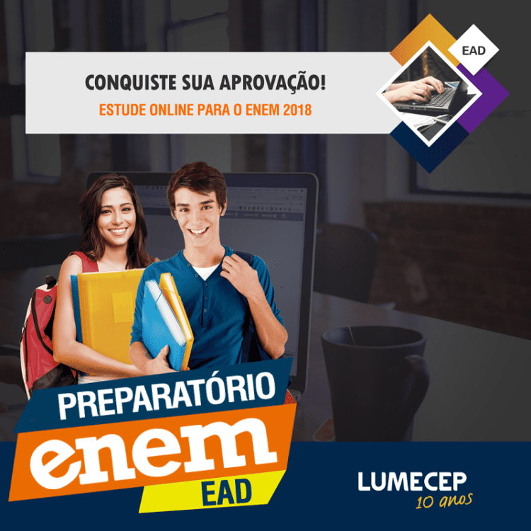 LUMECEP disponibiliza curso preparatório Enem EAD