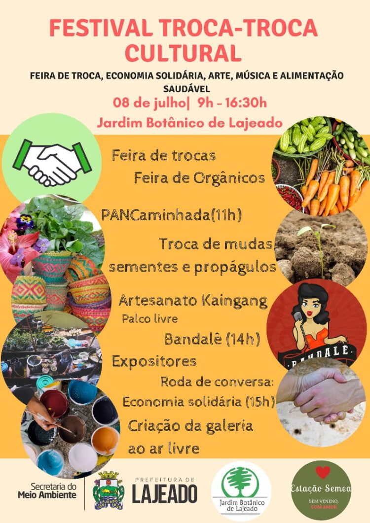 Jardim Botânico recebe Festival Troca-troca Cultural no próximo domingo
