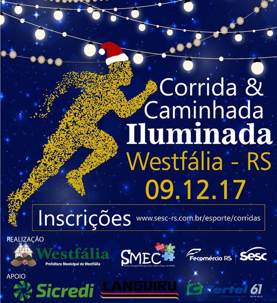 1ª Corrida e Caminhada Iluminada está com inscrições abertas