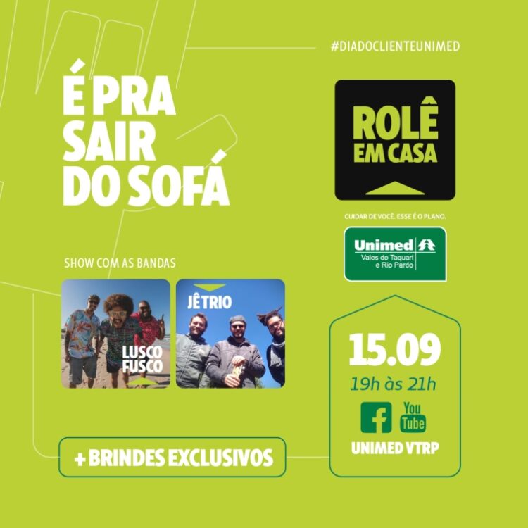 É nesta terça-feira! Live show da Unimed VTRP celebra o Dia do Cliente