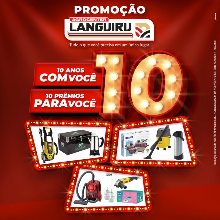 Agrocenter Languiru comemora aniversário com promoção nas redes sociais