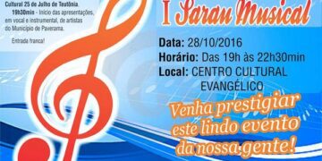 Paverama realiza o 1º Sarau Musical