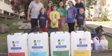 Gincana escolar arrecada tampinhas e lacres para o Projeto Bem na Tampa