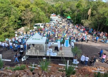 Missa de Nossa Senhora Aparecida é a terceira celebração realizada no Cristo Protetor 