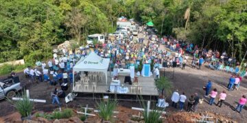 Missa de Nossa Senhora Aparecida é a terceira celebração realizada no Cristo Protetor 