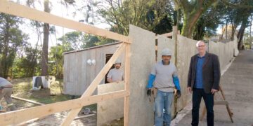 Começam trabalhos da terceira etapa da revitalização da escadaria