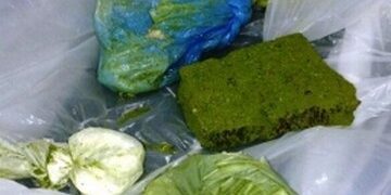 Agentes interceptaram visitante tentando entrar no Regional de Santa Maria com pacote de erva contendo drogas