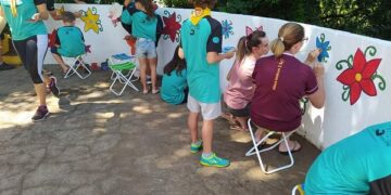 Infraestrutura de Estrela apoia ação de revitalização em praça