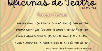 Prefeitura de Lajeado abre inscrições para oficinas gratuitas de teatro