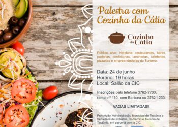Palestra com Cozinha da Cátia: gastronomia pautará encontro com empreendedores