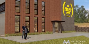 Prefeito de Estrela visita obras da nova fábrica da Prost Bier