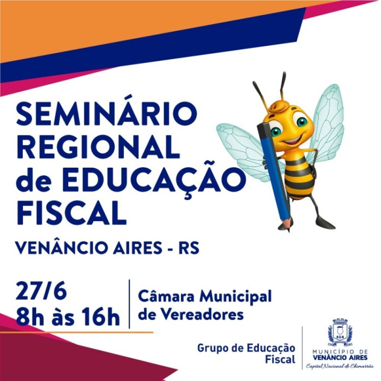 Seminário de Educação Fiscal acontece nesta quinta-feira